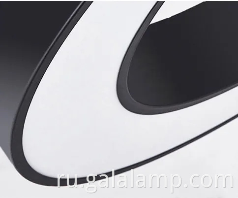 Элегантная черно -белая светодиодная люстра для современных пространств